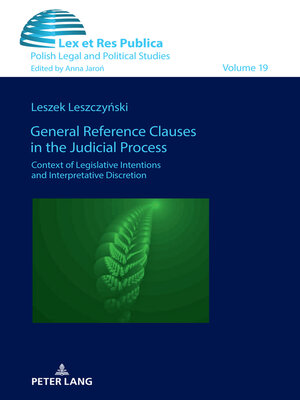 cover image of General Reference Clauses in the Judicial Process